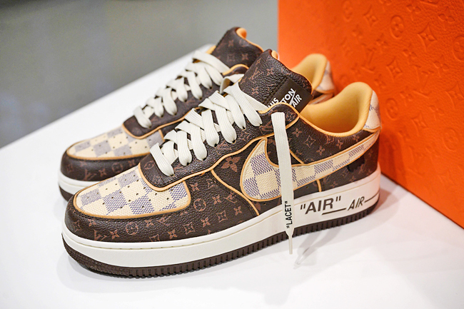 Nike x Louis Vuitton x Virgil Abloh Air Forces Sell At Sotheby's