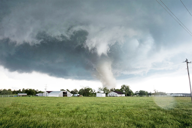 Wyoming tornado injures eight people and flips buses and train