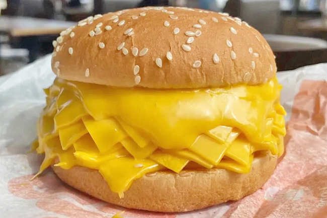 Burger sandwich with 20 slices of cheese goes viral in Thailand ...