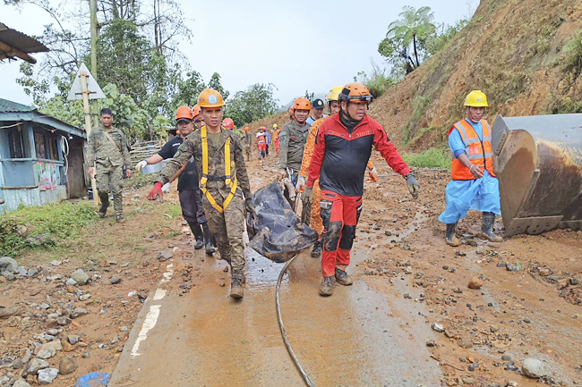 10 dead after Philippines landslide | Borneo Bulletin Online