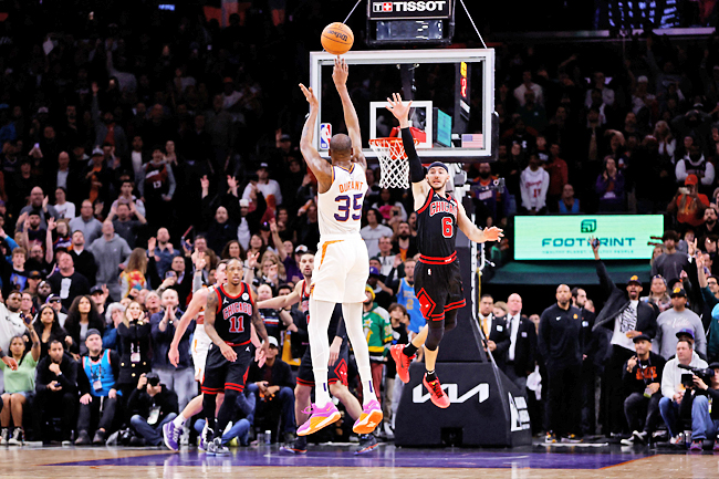 Durant scores 43 points, Suns beat Bulls