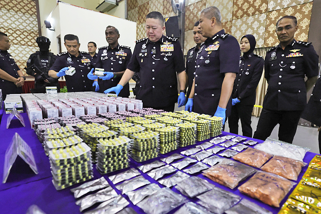 马来西亚警方查获价值 1160 万令吉的毒品