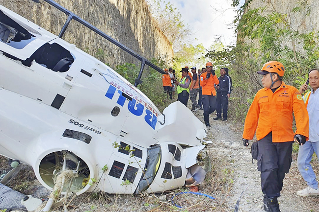 Five Survive Helicopter Crash In Bali | Borneo Bulletin Online